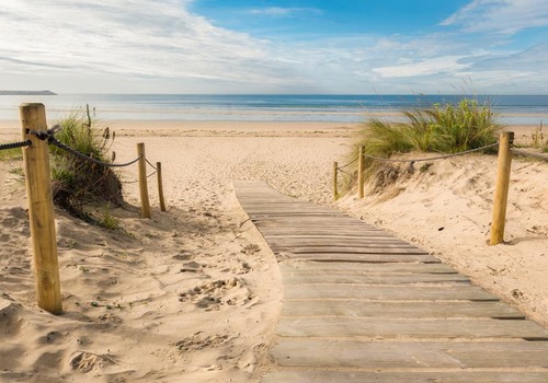 Pad naar het strand 100x70CM